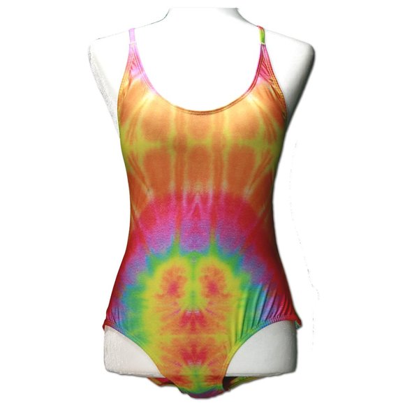 Tye Dye One Piece Push-up Padded No Wire Swimsuit - Picture 2 of 4